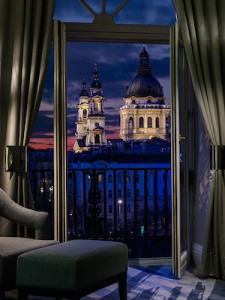 The view of St Stephens Basilica from the Ritz-Carlton, Budapest
