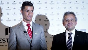 Cristiano Ronaldo and Dionísio Pestana