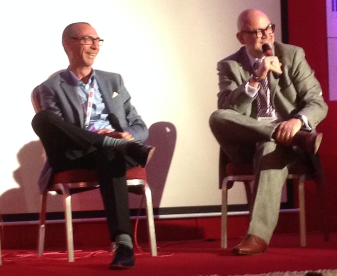Francis Taylor and Dimitris Manikis during the panel session