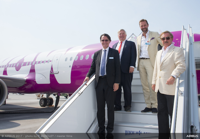 Delivery ceremony for WOW air’s A321neo